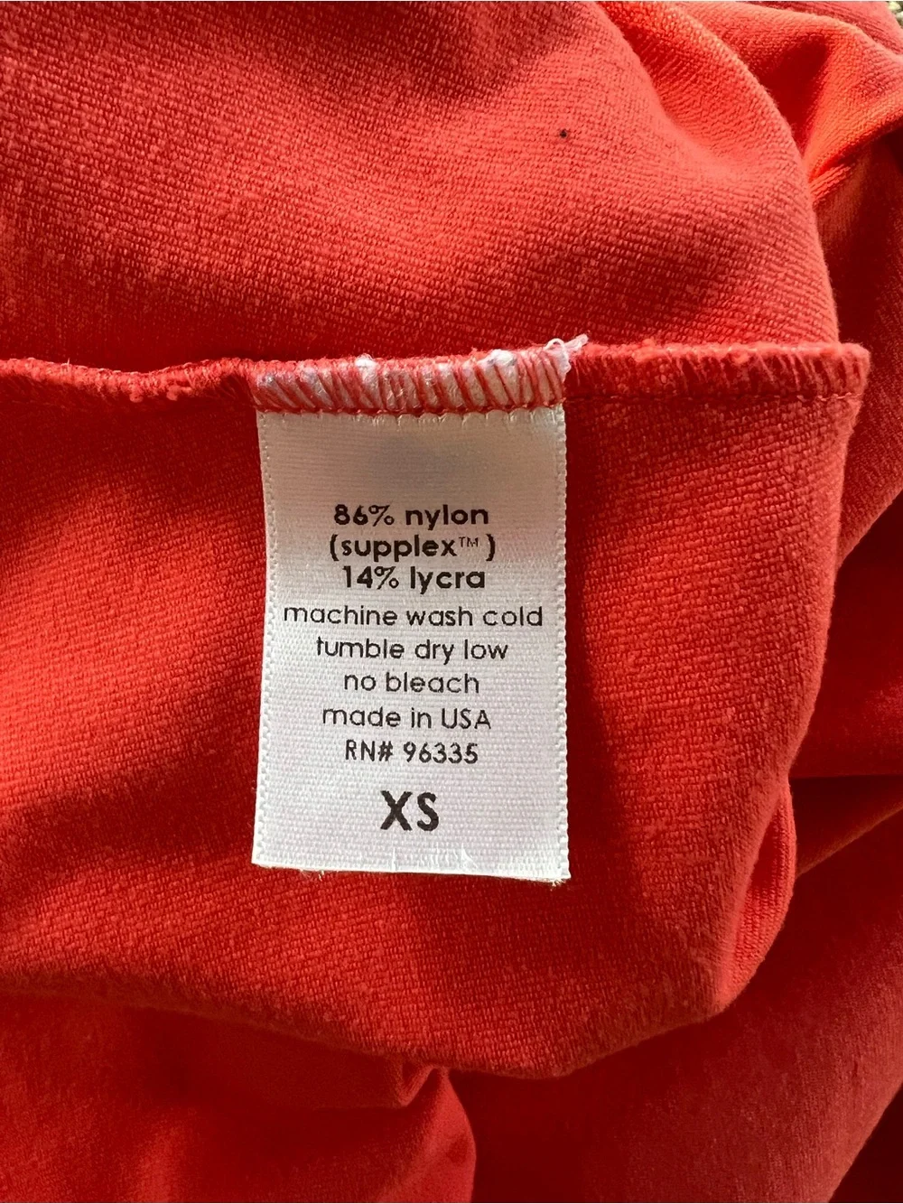 Susana Monaco Coral Strappy Back Pleated Mini Knit Fit & Flare Dress XS Sundress
